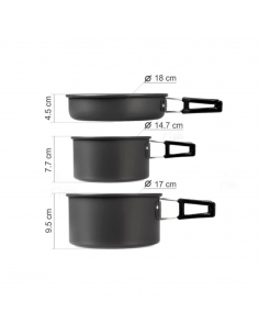 Set de Ollas Camping 10pz