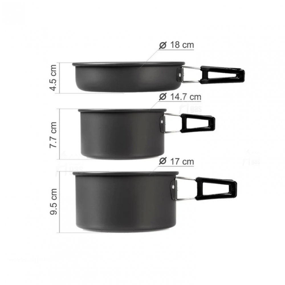 Set de Ollas Camping 10pz