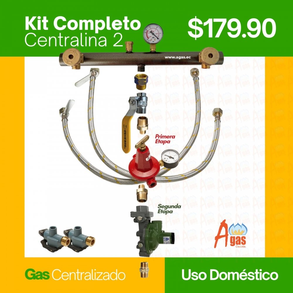 KIT DE CENTRALINA 2 PUNTOS  DOMESTICO